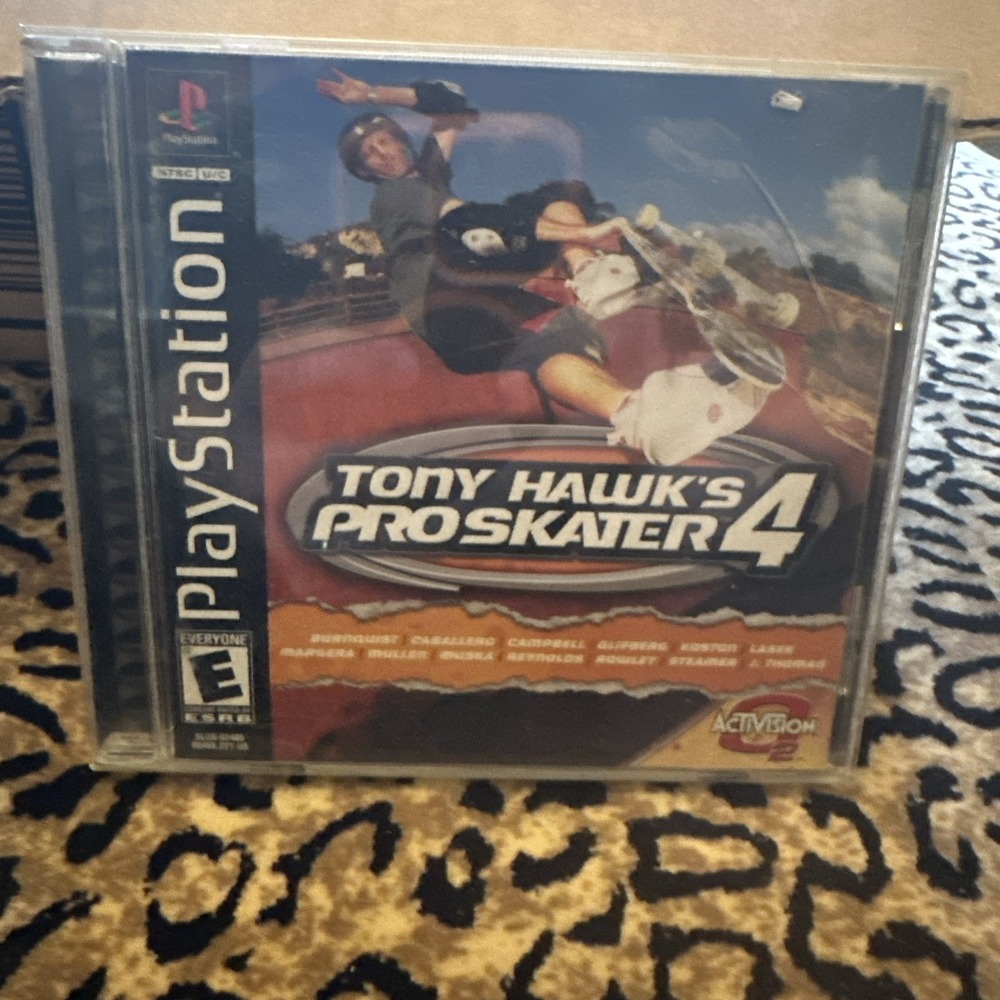 Tony Hawk's Pro Skater 4 Sony PlayStation 1 PS1 2002 Activision Sports E Rated